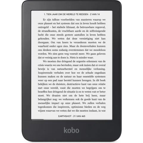 Kobo Clara 2E - E-reader - Hoge resolutie display van 6 inch - 16 GB - Wifi - Oceaanblauw