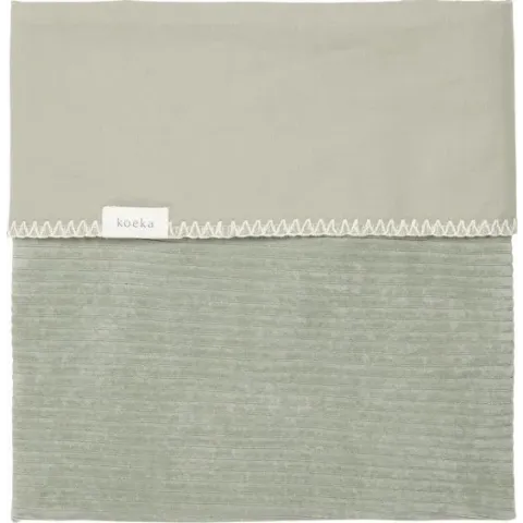 Koeka Wiegdeken flanel Vik - shadow green 75x100cm