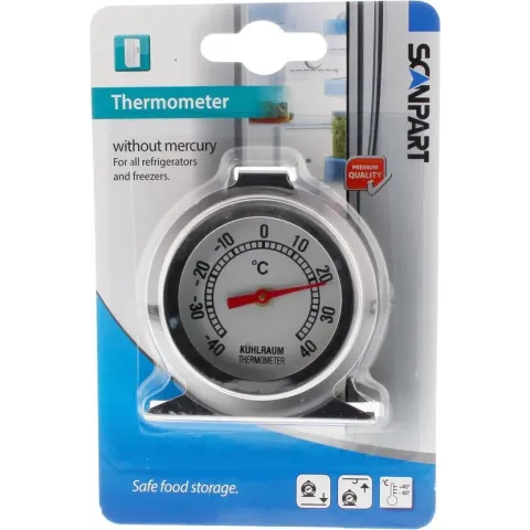 koelkastthermometer -40�C tot +40�C RVS