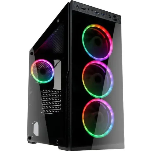 Kolink Horizon - Midtowermodel ATX - Gehard Glas - RGB - zwart