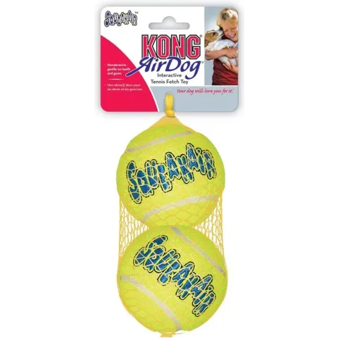 Kong Air Squeaker Ball - Hondenspeelgoed - Ø8 cm - 1 x 2 St