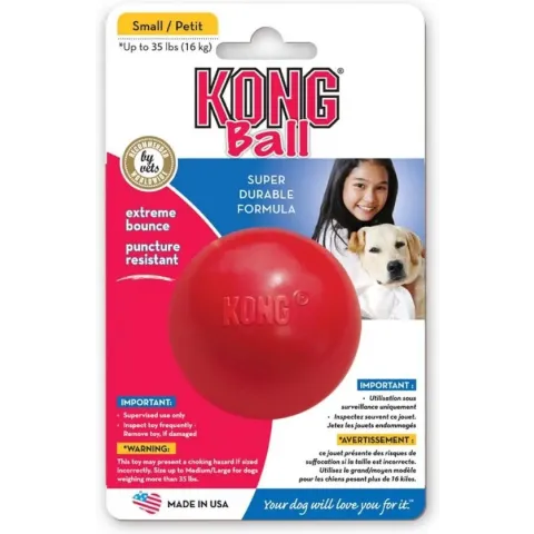 Kong Bal Medium - Bal - Diameter 8 cm - Rood