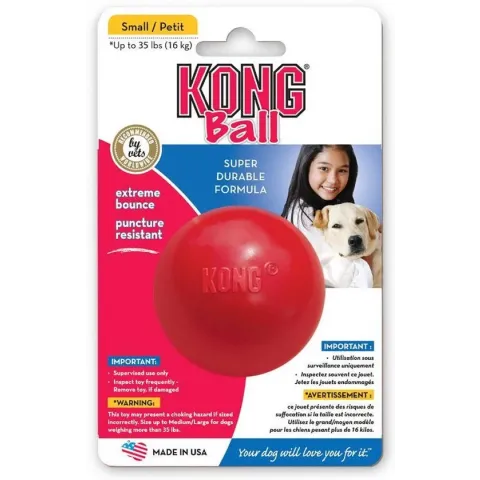 Kong Bal Small 1 St - Bal - 168 mm x 110 mm x 51 mm - Rood