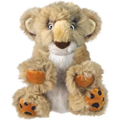 Kong Comfort Kiddos Lion - Hondenspeelgoed - Bruin Large