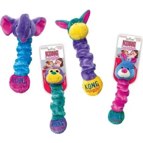Kong Squiggles - Hondenspeelgoed - Assorti - M - 30 cm