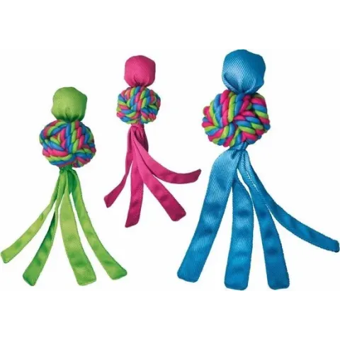 Kong Wubba Weaves - Hondenspeelgoed - L -  41 cm - Assorti