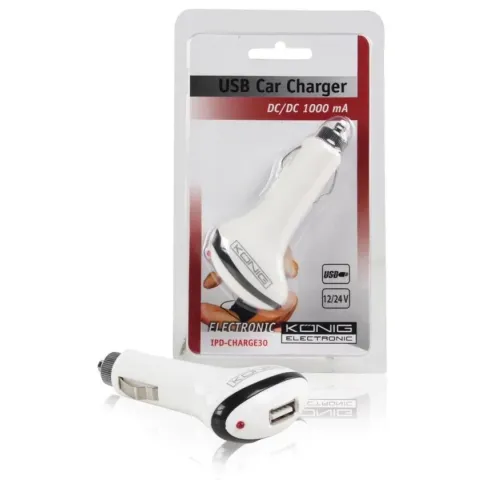 Konig 12-24V usb-autolader voor de iPod / iPhone