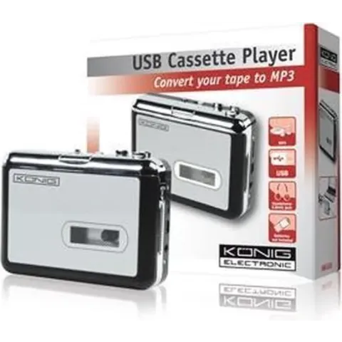 König - HAV-CA10 - Cassette/MP3 Converter - Zilver