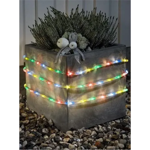 Konstsmide LED Lichtslang 6 meter, met sensor en timer, multicolor - 96 LED's