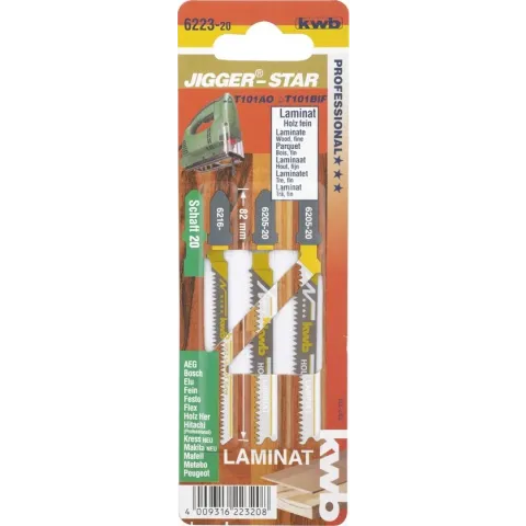 KWB Decoupeerzaagblad - Star 3-delig Laminaat 6223-20