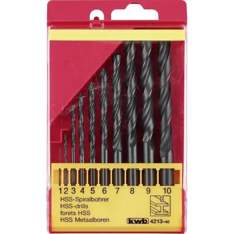 KWB HSS Borenset - 1-10 mm - 10-delig