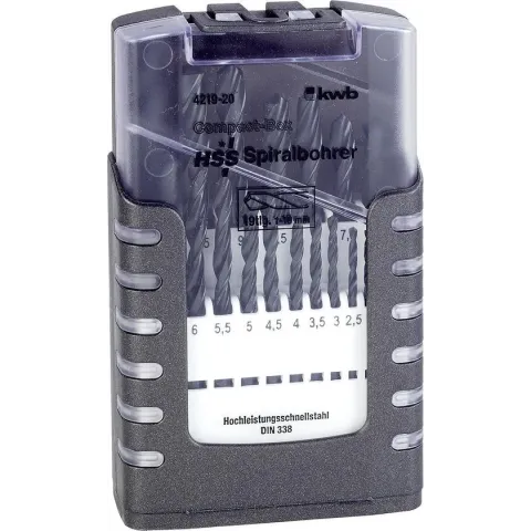 KWB HSS Borenset - 1-10 mm - 19-delig