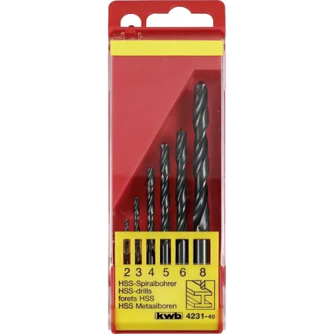 KWB HSS Borenset - 2-8 mm - 6-delig