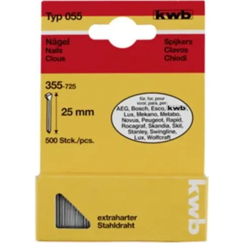 KWB Nagels Hard Type 055 - 19 mm - 750 Stuks