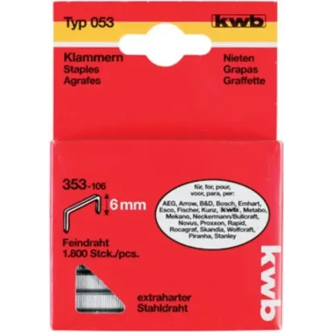 KWB Nieten Hard Type 053C - 14 mm - 1000 Stuks