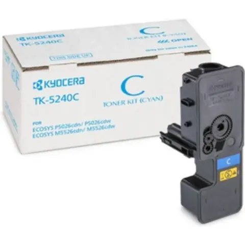Kyocera TK 5240C - Cyaan - origineel - tonercartridge - voor ECOSYS M5526cdn, M5526cdw, P5026cdn, P5026cdw, P5026CDW/KL3