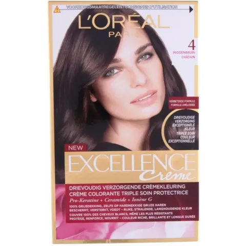 L'Oréal Paris Excellence Crème 4- Middenbruin - Haarverf