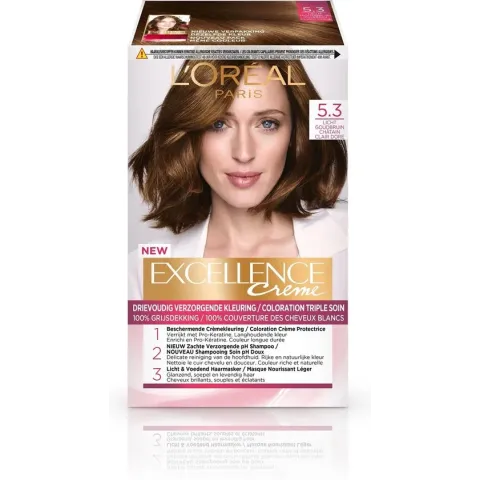 L’Oréal Paris Excellence Crème 5.3 - Licht Goudbruin - Haarverf