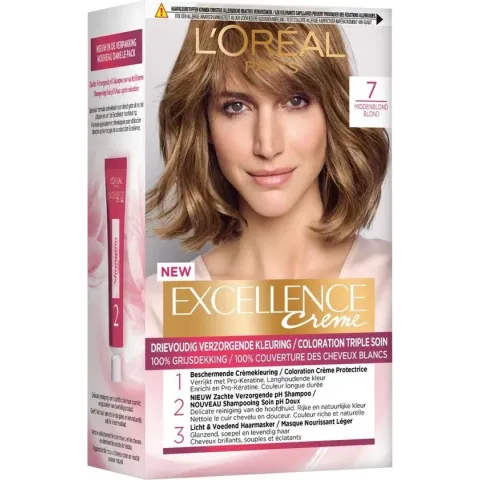 L'Oréal Paris Excellence Crème Haarverf - 7 Middenblond