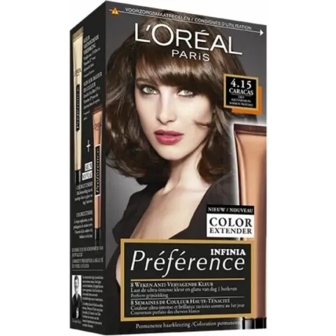 L'Oréal Paris Préférence 4.15 - Diep Kastanjebruin - Haarverf met Color extender