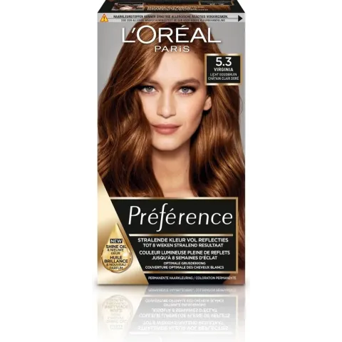 L’Oréal Paris Préférence 5.3 - Licht Goudbruin - Haarverf met Color extender