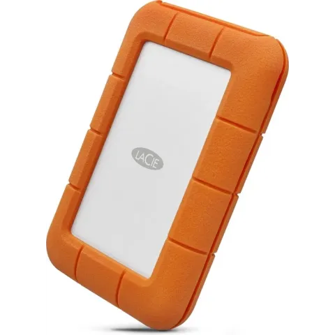 LaCie Rugged USB-C externe harde schijf 5000 GB Grijs, Geel