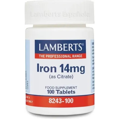 Lamberts IJzer Citraat 14 mg - 100 Tabletten