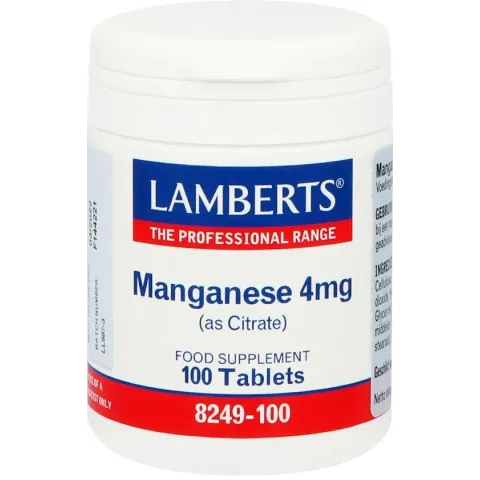 Lamberts Manganeso Como Citrato 5 Mg 100 Tabs