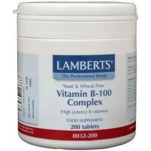 Lamberts Vitamine B100 Complex - 200 Tabletten - Vitaminen