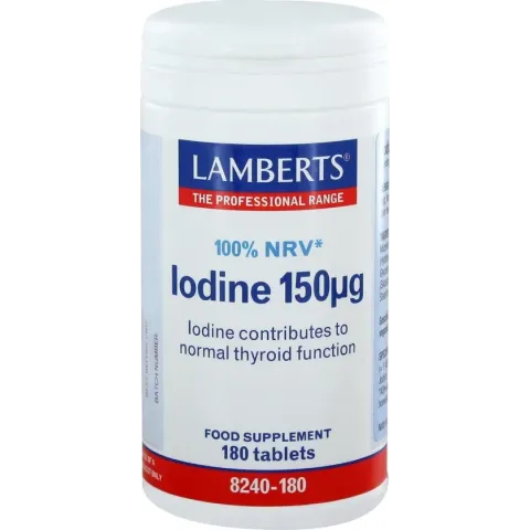 Lamberts Yodo 150ug Como Yoduro Potasico 180 Cap