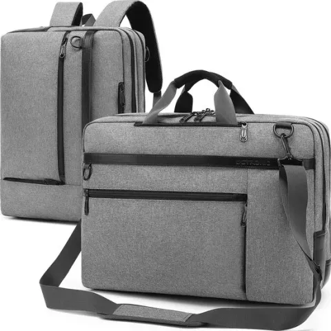 Laptoptas 17,3 Inch - 2 in 1 Laptop Rugzak en Schoudertas - 20 Liter