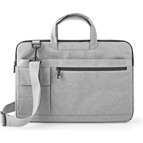 Laptoptas  Schouderband  8 Vakken  15 - 16  Grijs