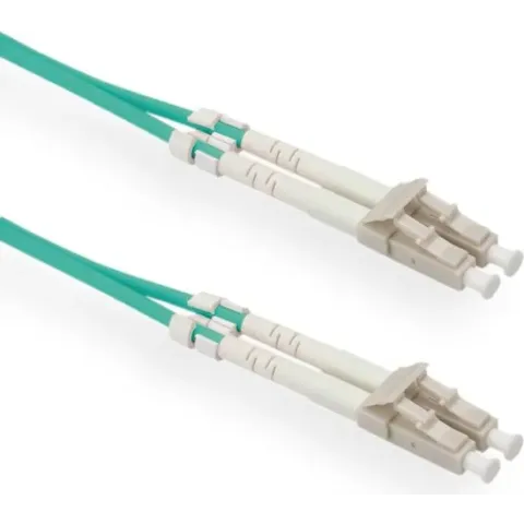LC Duplex Optical Fiber Patch kabel - Multi Mode OM3 - turquoise / LSZH - 7 meter