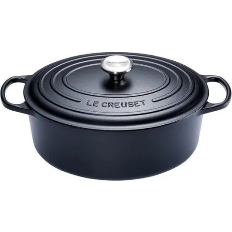 Le Creuset - Signature ovale braadpan 6,3L-31cm zwart