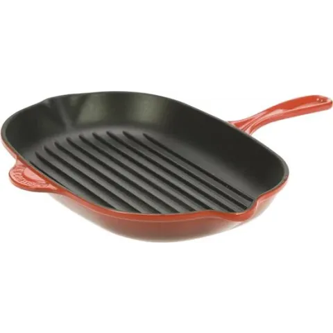 Le Creuset Skillet Grill Ovaal -  32 CM - Kersenrood
