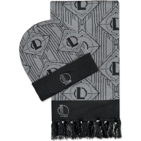 League Of Legends - Black&Grey Giftset (Beanie & Scarf)