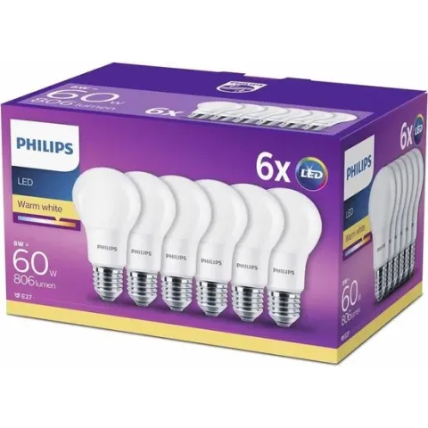 LED 60W A60 E27 WW 230V FR ND 6CT/4
