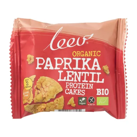 Leev bio cakes - linzen en paprika - 54 gram