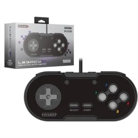 Legacy16 Wired Controller Onyx (Retro-Bit)