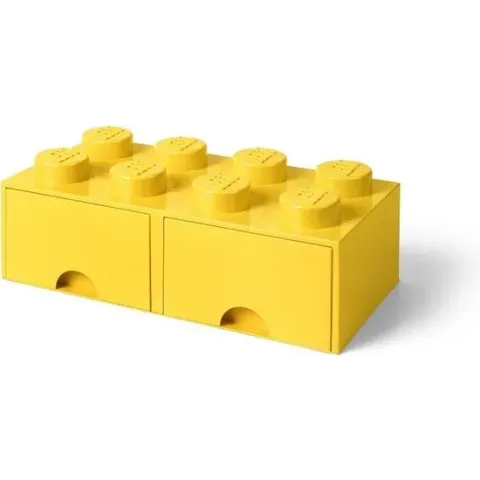 LEGO 4004 Storage Brick Opberglade - 2 x 4 - Geel