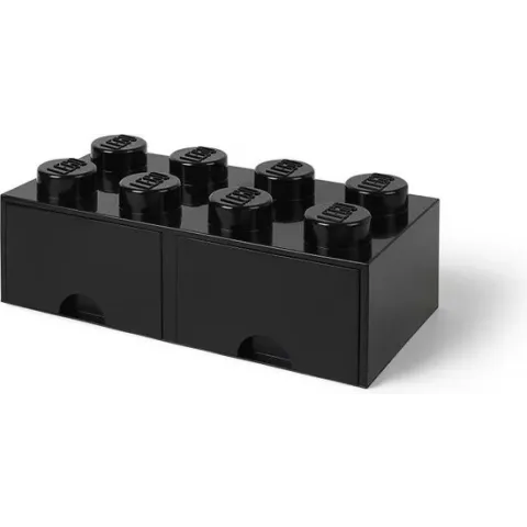 LEGO Brick 8 Opbergbox - Kunststof - Zwart