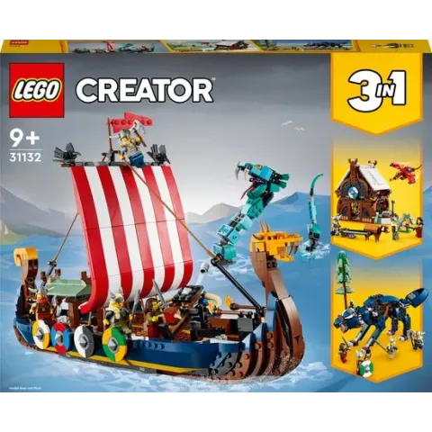LEGO Creator Vehicles Vikingschip en de Midgaardslang - 31132