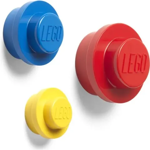 LEGO Iconic Wandhaken - Set van 3 Stuks - Polypropyleen