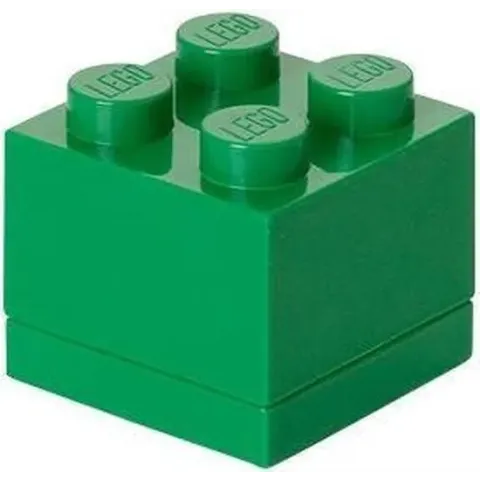 LEGO Mini 4 Opbergbox - 60 ml - Kunststof - Groen