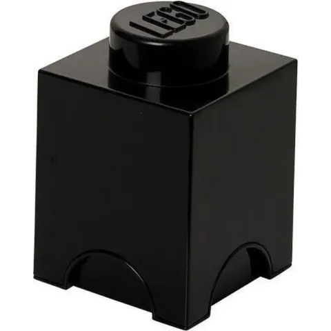 Lego Opbergbox - Brick 1 - 12,5 x 12,5 x 18 cm - 1,2 l - Zwart