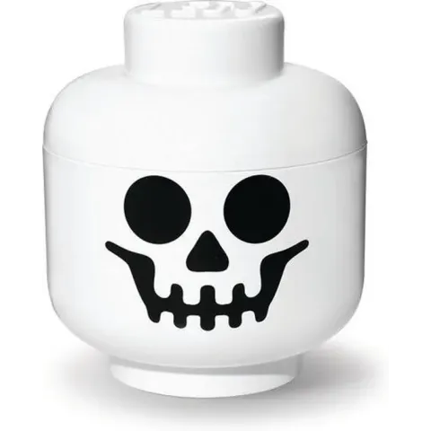 LEGO Opbergbox - Hoofd - Kunststof - Wit