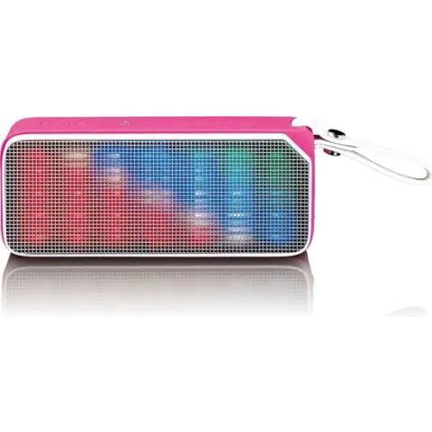 Lenco BT-191 - Bluetooth speaker spatwaterdicht met Led en NFC - Roze