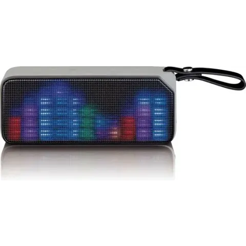 Lenco BT-191 - Bluetooth speaker spatwaterdicht met Led en NFC - Zwart
