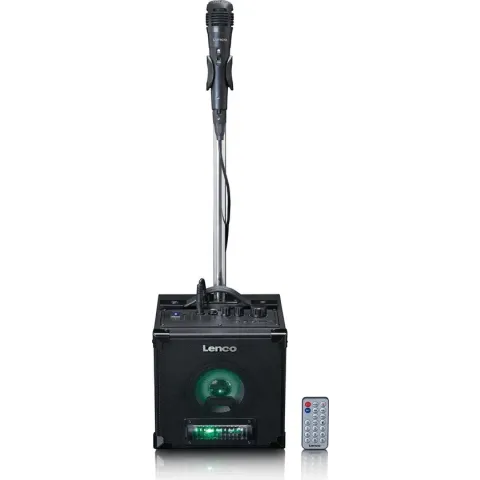 Lenco BTC-070BK - Bluetooth 5.0 luidspreker met LED verlichting