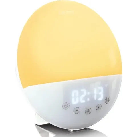 Lenco CRW-110WH - Smart wekkerradio met wake up light - Multi kleur